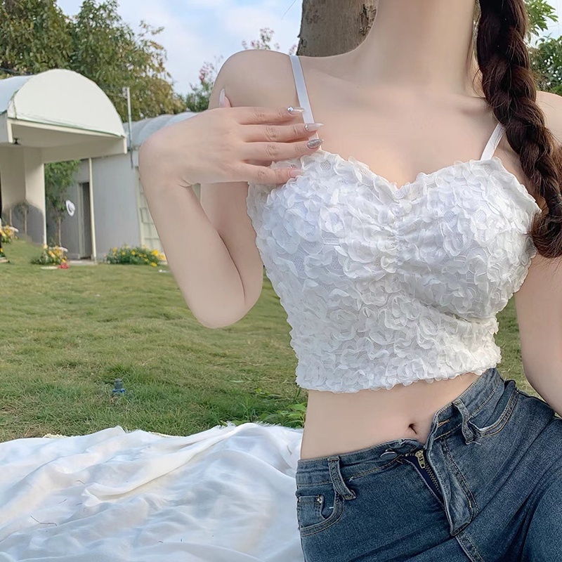 Áo Tank Top Sát Nách Cổ Chữ V Màu Sắc Thanh Lịch