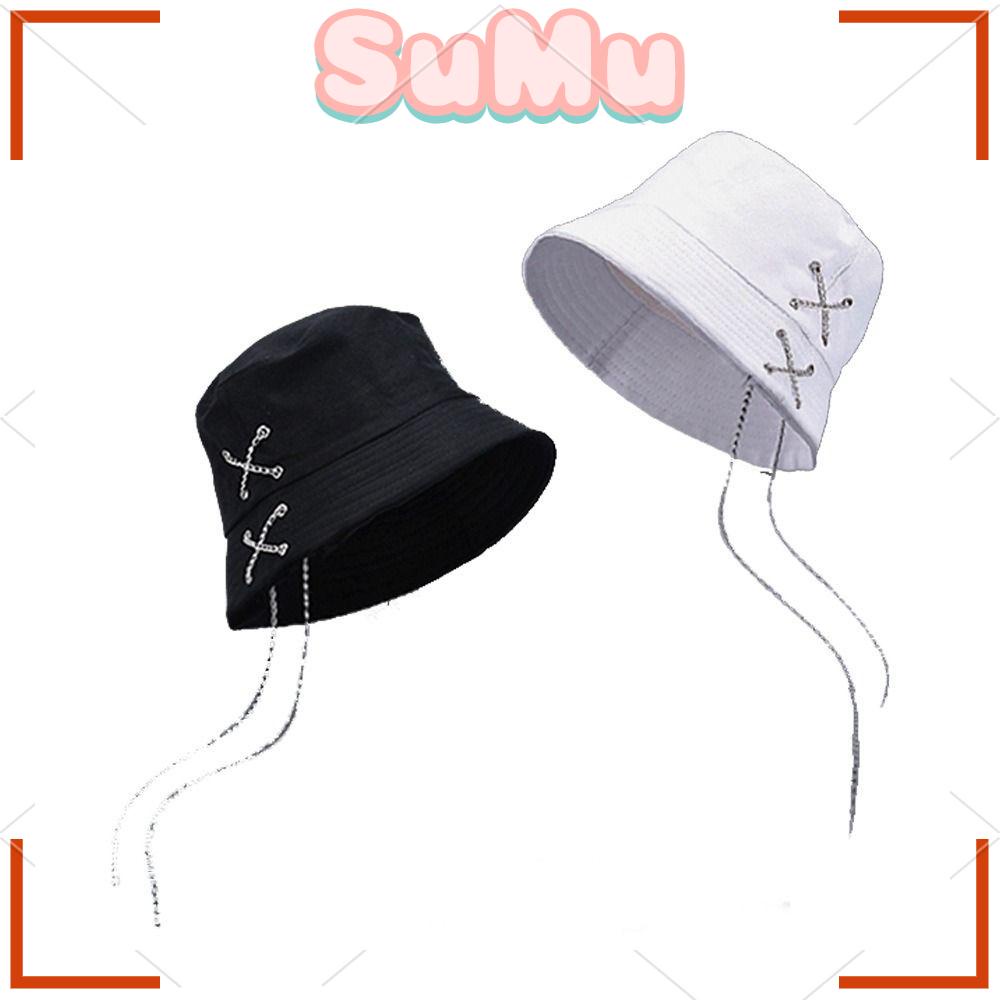 SUMU Nón Tai Bèo Cotton Màu Sắc Thời Trang Unisex