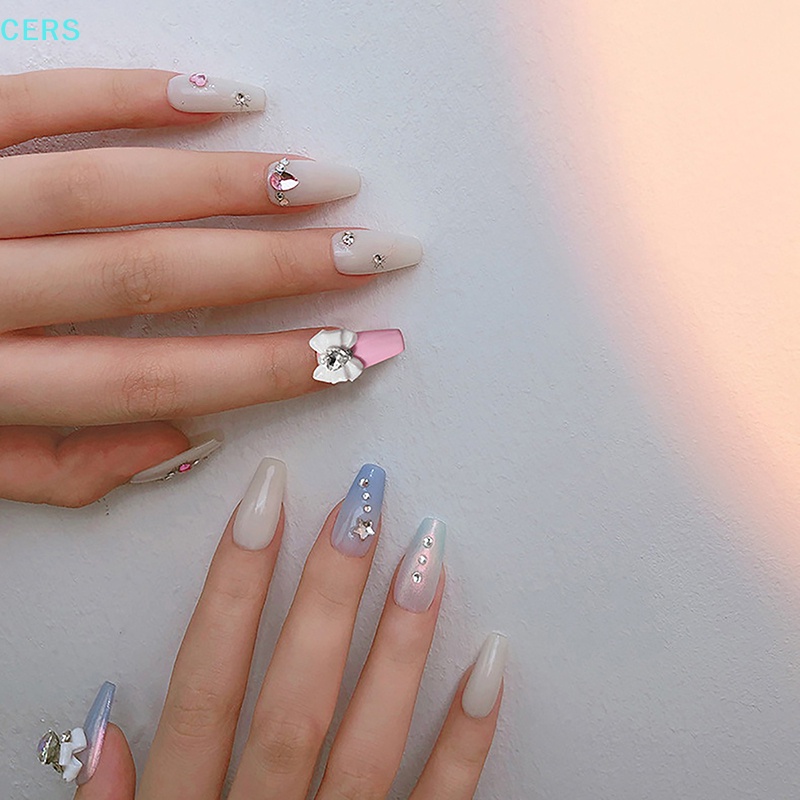 Phụ Kiện Trang Trí Móng Tay Hình Bướm Bằng Hợp Kim Acrylic Kính Trong Suốt