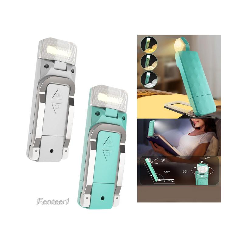 Đèn Đọc Sách 5 Mức Độ Sáng Tùy Chỉnh 3 Màu Kèm Kẹp Tiện Dụng