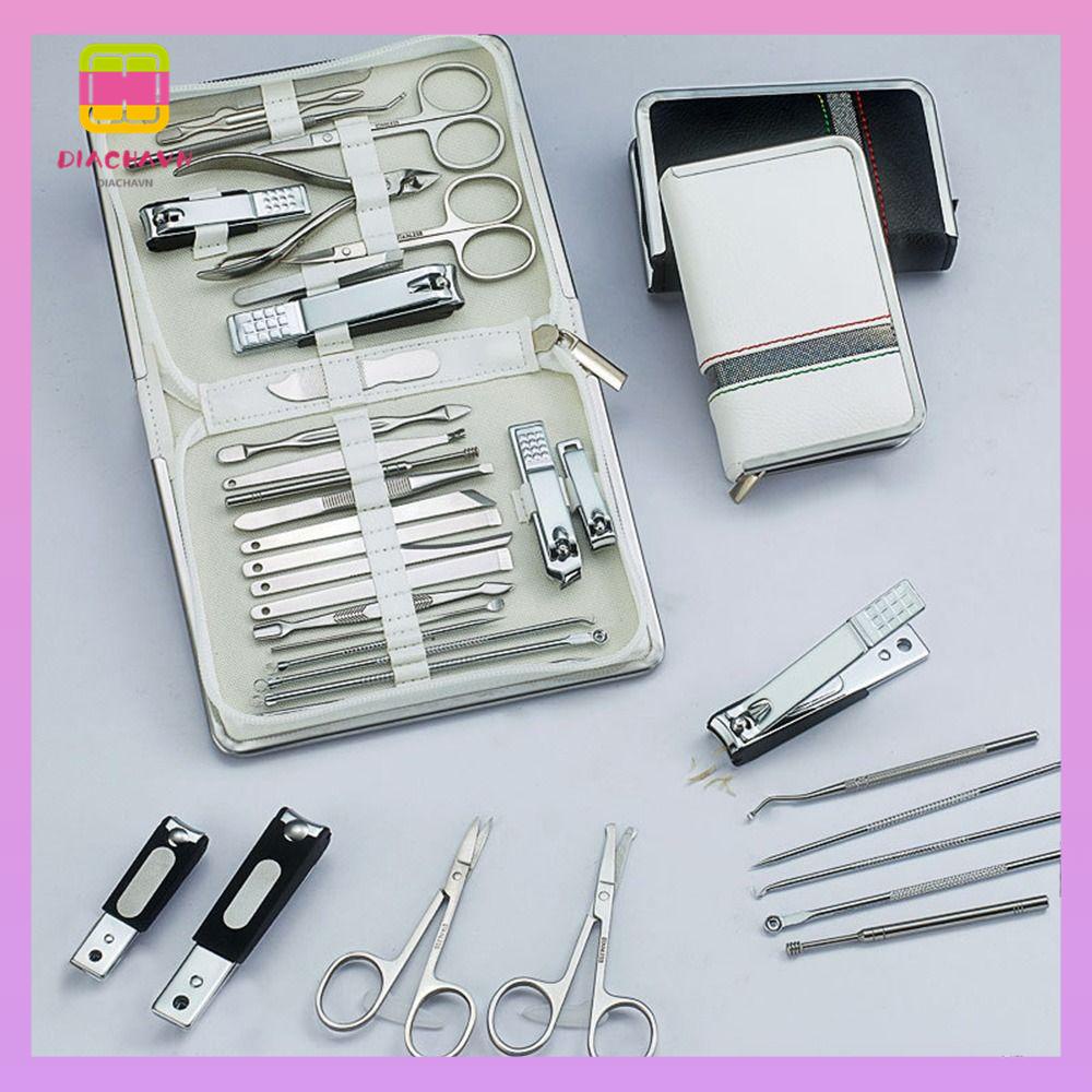 DIACHAVN Set 26 / 26 Dụng Cụ Làm Móng Bằng Thép Không Gỉ