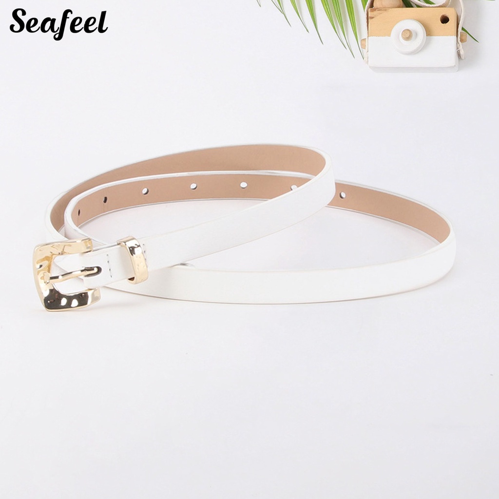 Thắt Lưng Da Nhiều Lỗ Cài Khóa Có Thể Điều Chỉnh Phong Cách Cổ Điển