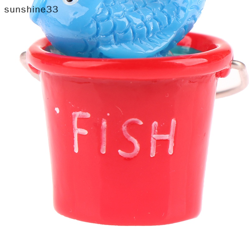 1 Xô Xúc Cát Bãi Biển Mini Tỉ Lệ 1: 12 Trang Trí Nhà Búp Bê