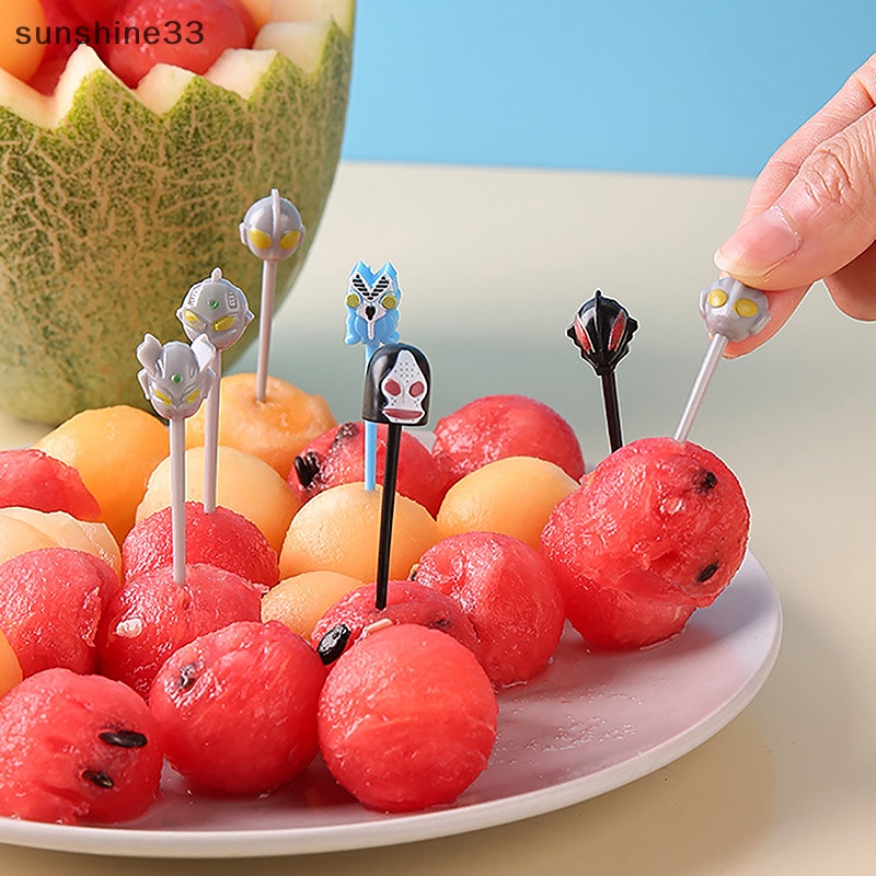 Bộ 7 Nĩa Ăn Trái Cây Hình Động Vật Mini Cho Bé