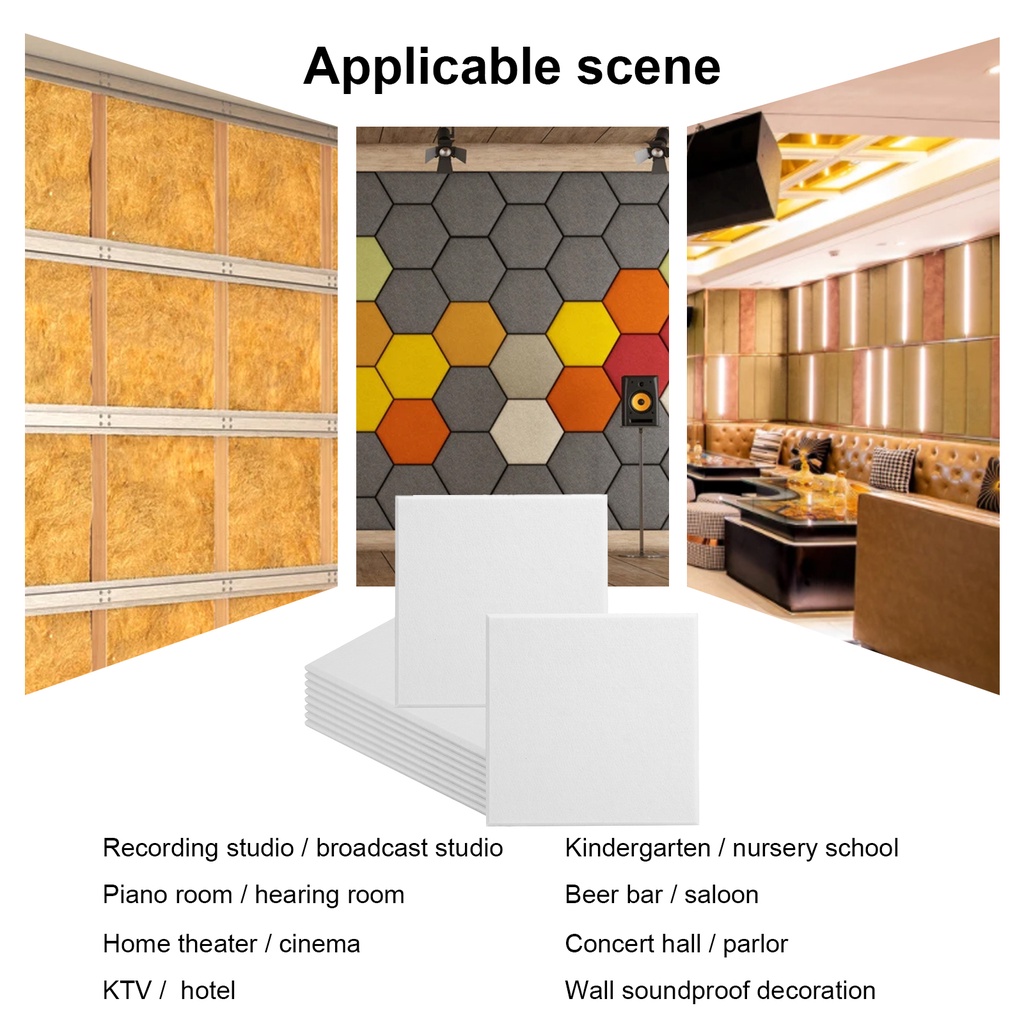 Túi 10 Tấm Nỉ Cách Âm Chống Trầy Giảm Tiếng Ồn Tiện Dụng Cho Gia Đình