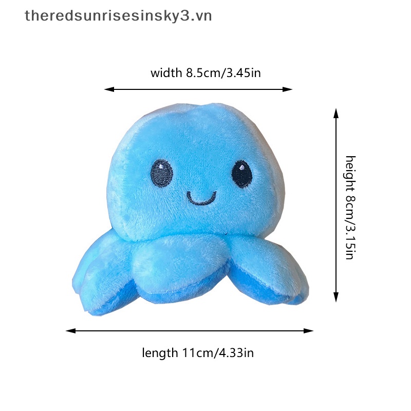 Móc Khóa Hình Bạch Tuộc Nhồi Bông Mềm Mại Đáng Yêu