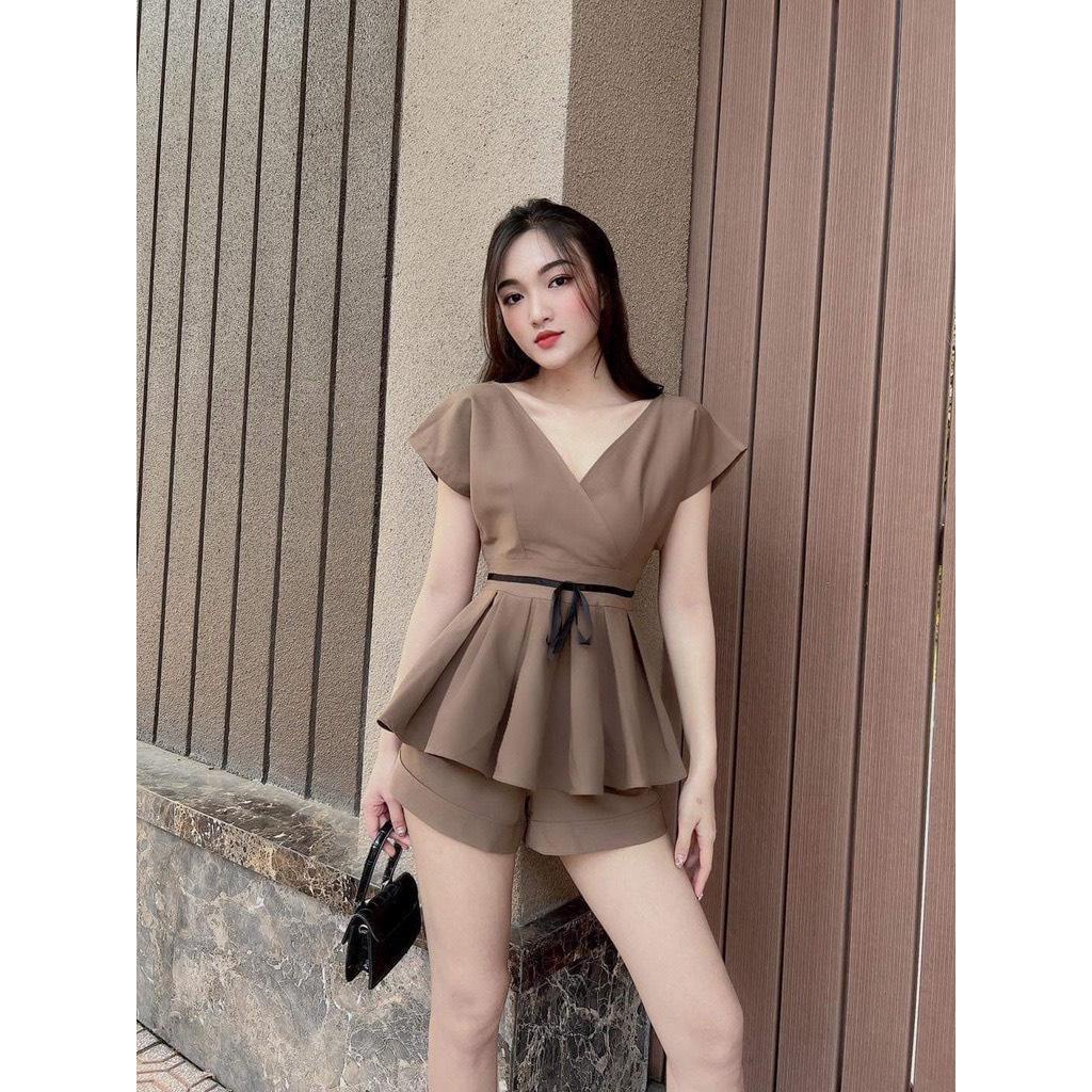 Thời Trang Bigsize Set Quần Áo Dự Tiệc Vải Cotton Lạnh 50 - 100Kg Dễ Thương