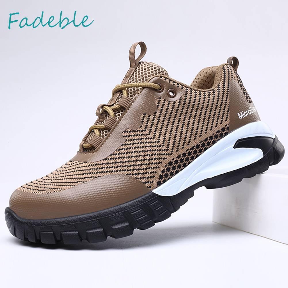 Giày Tây Mũi Thép Thoáng Khí Chống Đâm Thủng Cho Nam Nữ