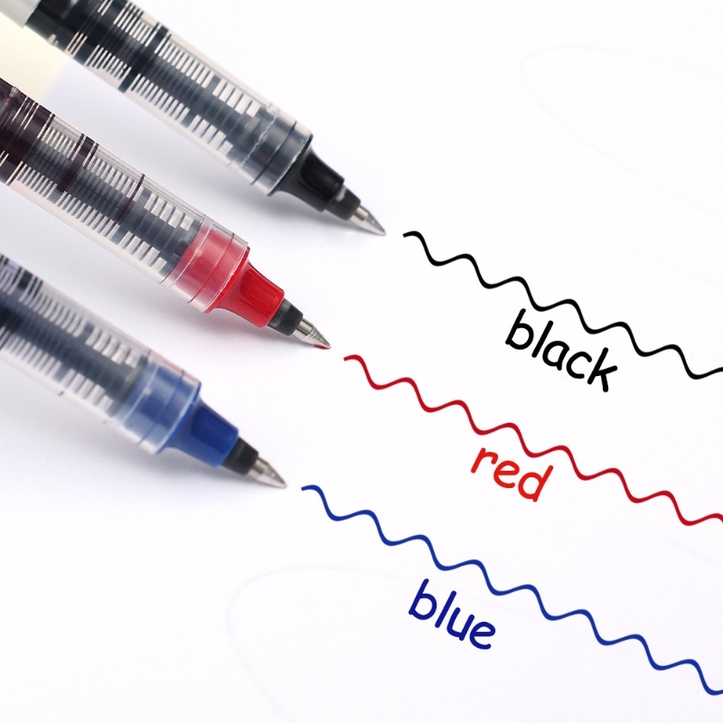Bút Bi Lăn Nhanh Khô 0.5mm / 3 Màu Sắc Tùy Chọn Tiện Dụng Cho Học Sinh / Văn Phòng