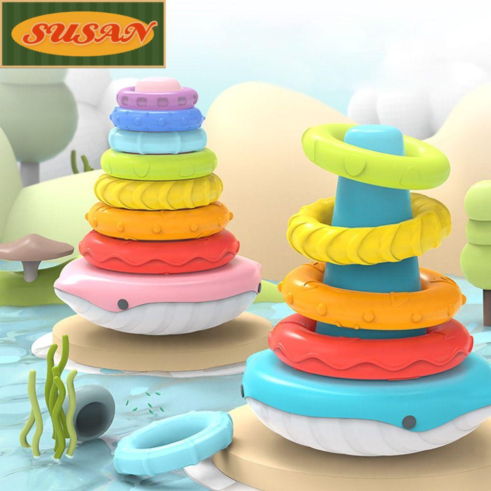 SUSANS Bộ Đồ Chơi Xếp Chồng Vòng Hỗ Trợ Dạy Học Cho Bé
