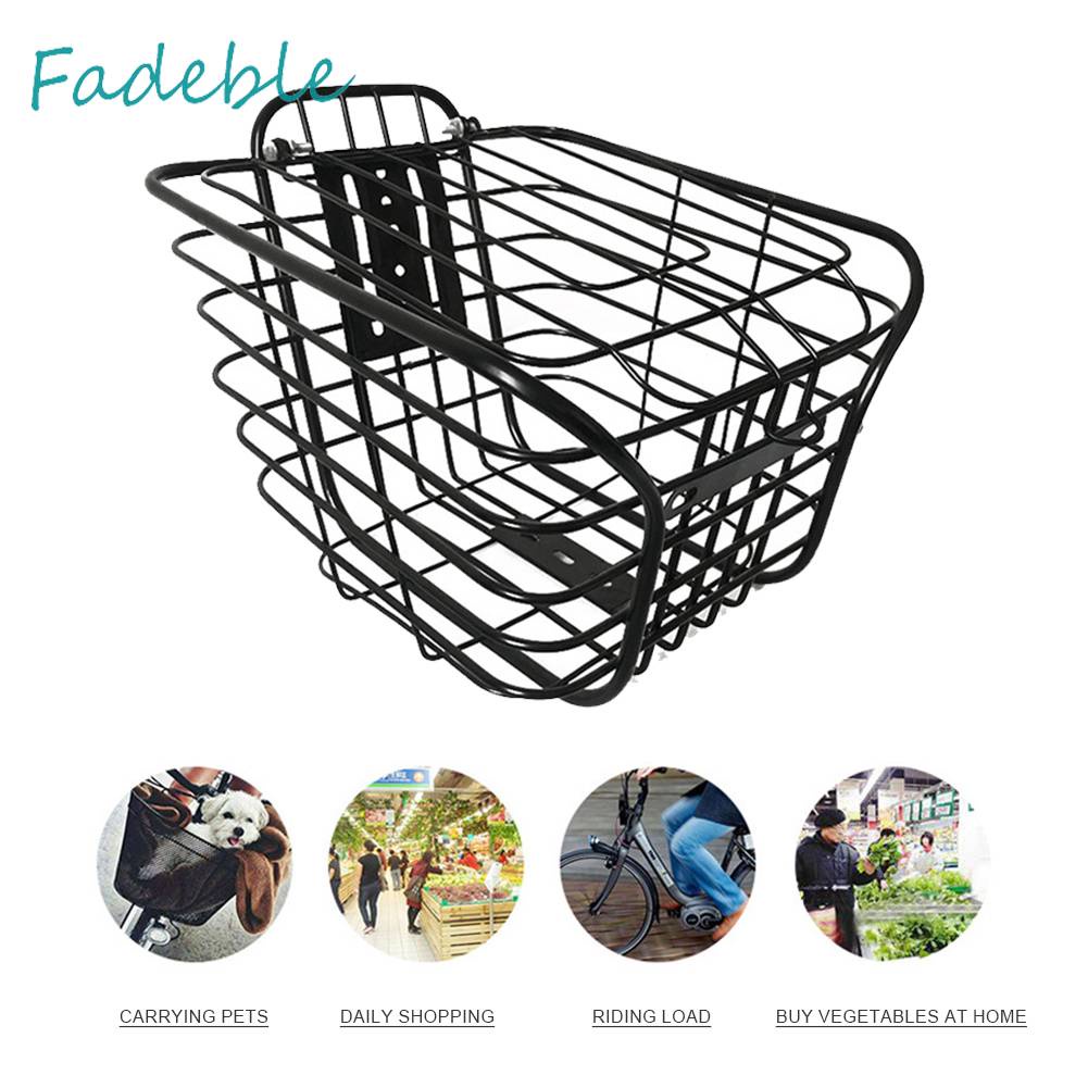 Giỏ Xe Đạp Bằng Kim Loại Có Vỏ Bọc Tiện Dụng