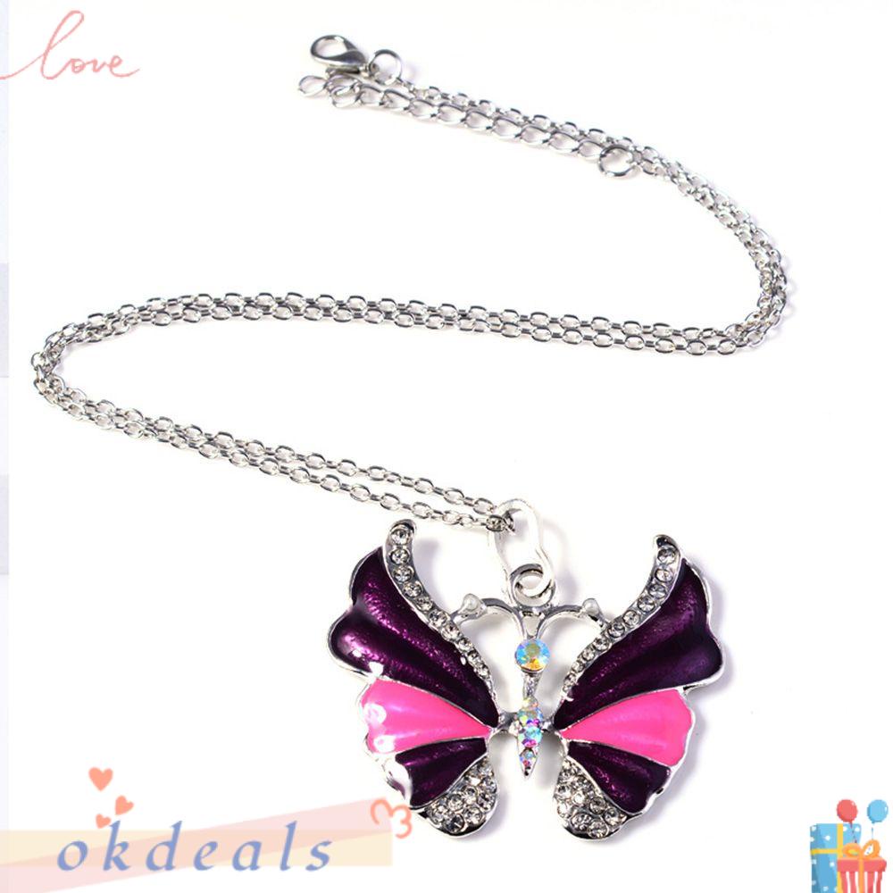OKDEALS Vòng Cổ Choker Mặt Hình Bướm Thời Trang Quyến Rũ