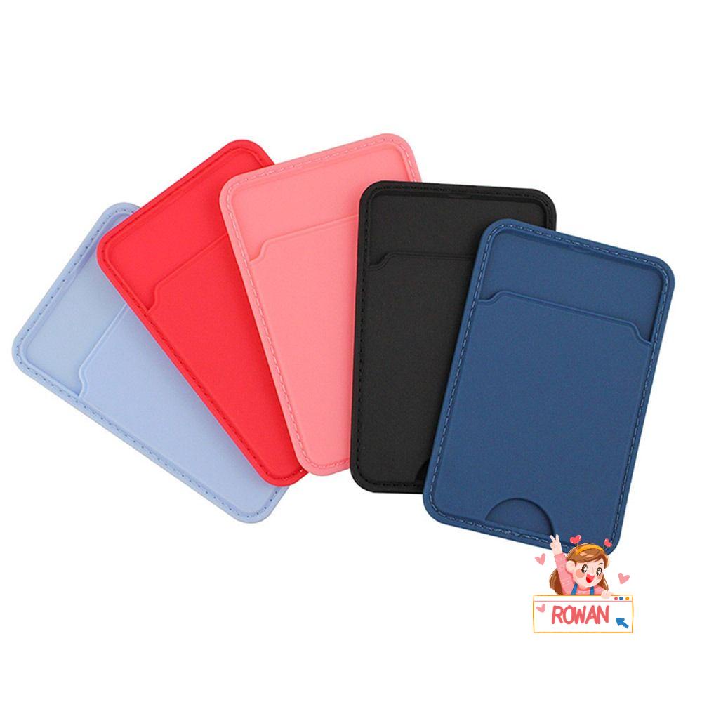 ROWANS Set 2 Túi Đựng Thẻ Tín Dụng / Danh Thiếp Bằng Silicon Đa Năng Giá Đỡ