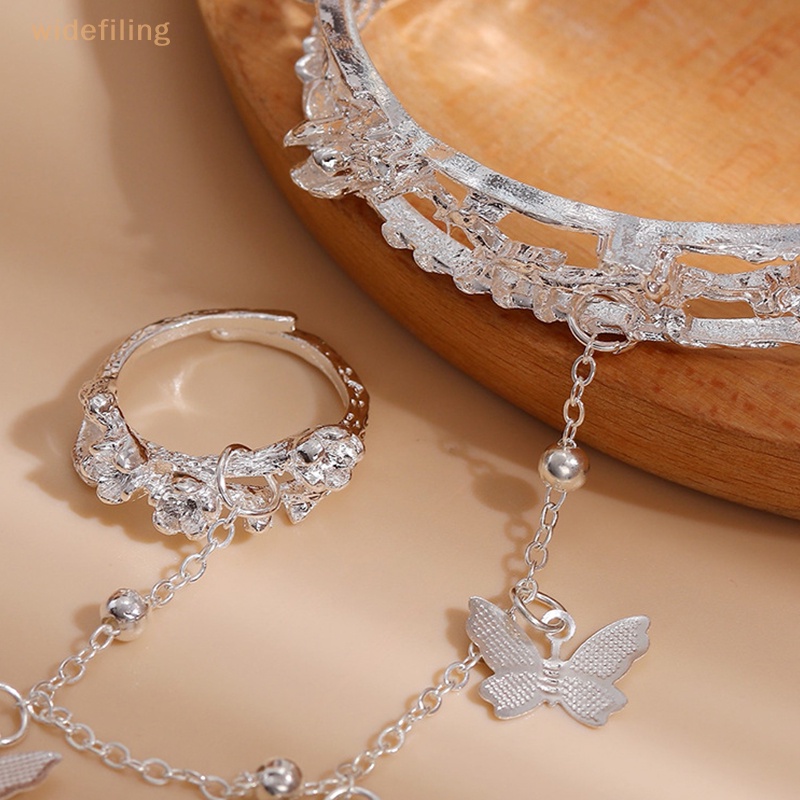 Widefiling Phụ Kiện Trang Sức Nhẫn Mặt Dây Chuyền Nhẫn Hình Bướm Hua Cheng Xie Lian Có Thể Điều Chỉnh Được