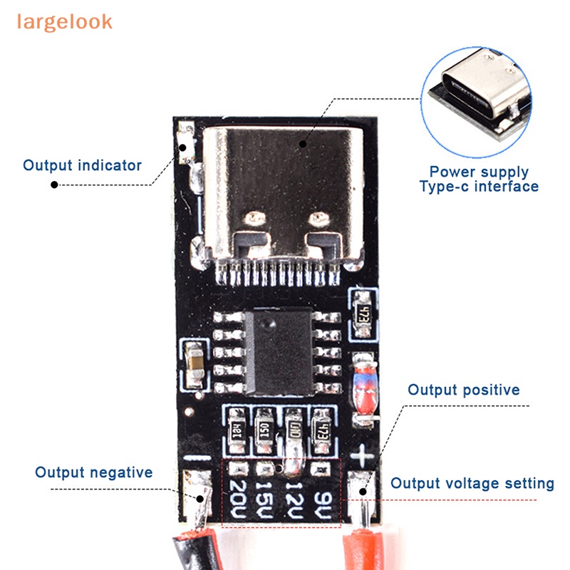 Mô-đun PD / QC Kích Hoạt Sạc Nhanh USB Loại C 9V 12V 15V 20V