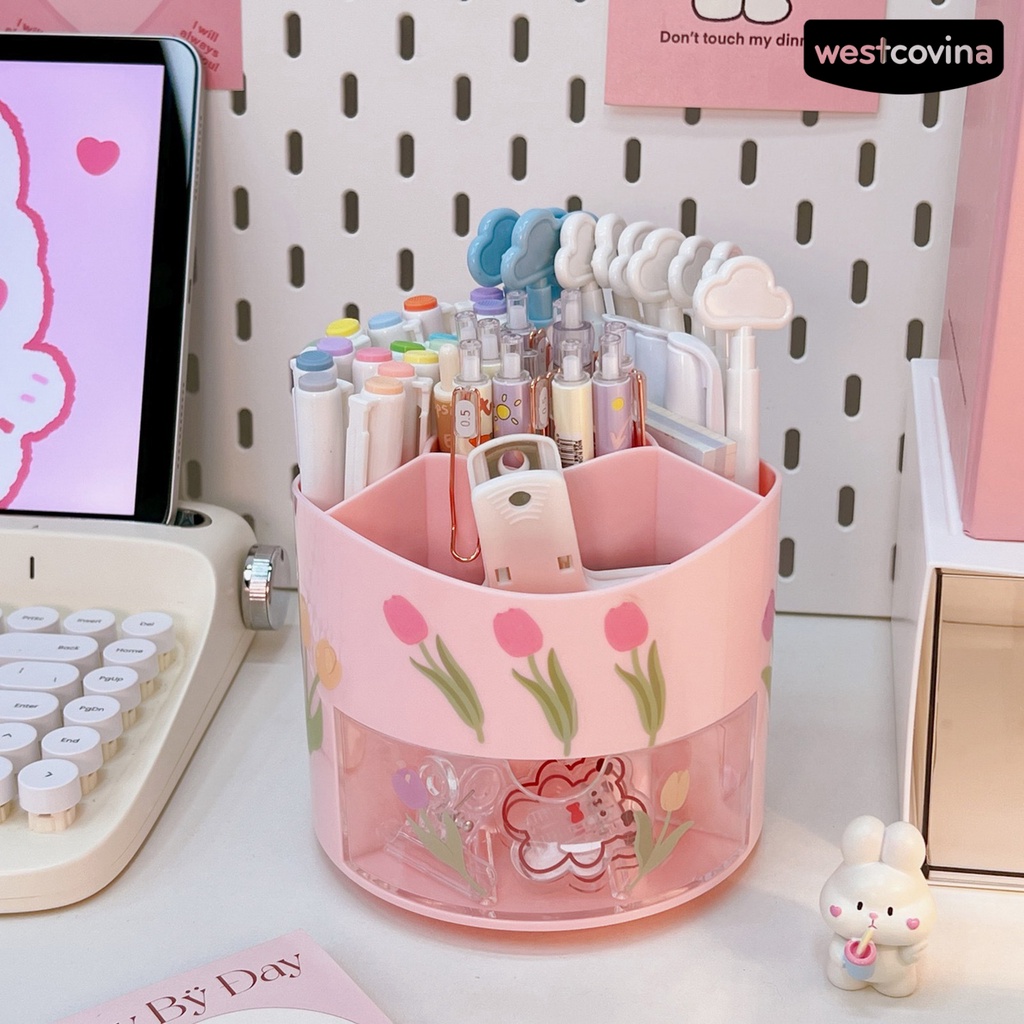 [WSTN]✎Giá Đựng Bút Nhiều Ngăn Màu Sắc Sức Chứa Lớn Tiện Dụng
