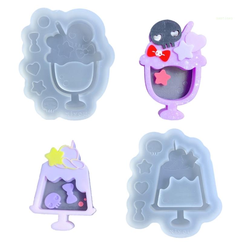 Khuôn Silicone Làm Trang Sức DIY Dạng Cát Chảy Tiện Lợi