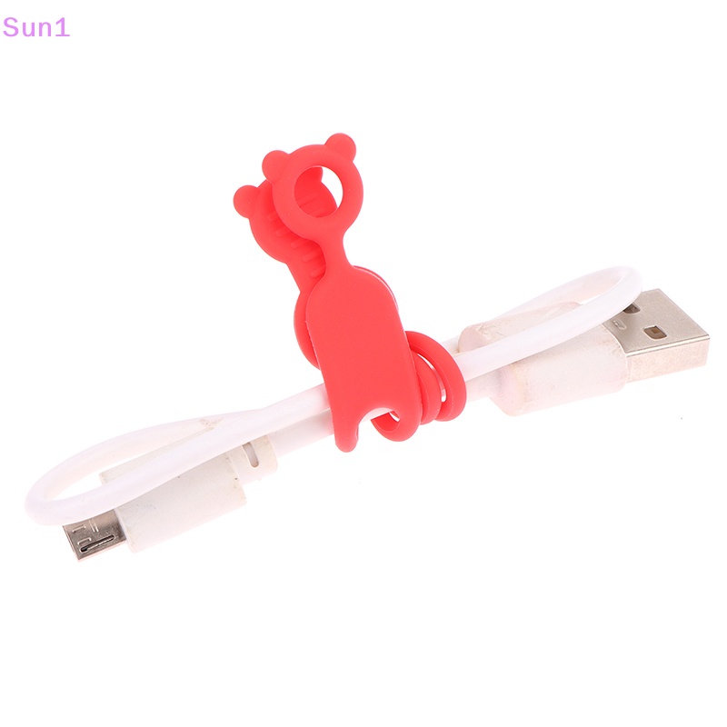 Set 10 / 10 Dây Silicone Buộc Cáp Đa Năng Tiện Dụng