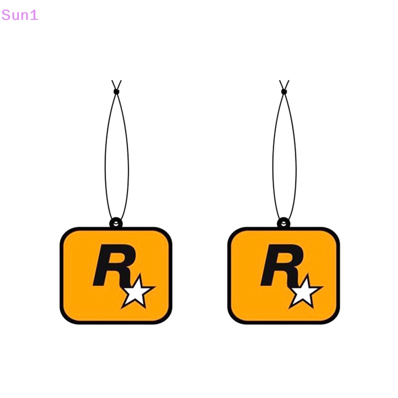 Sun1 > Dây Treo Khử Mùi Hôi Xe Hơi Hình Ngôi Sao R Hương Thơm Lấp Lánh Ánh Sáng Đỏ