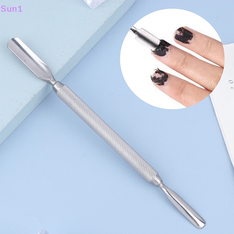 Set 1 Dụng Cụ Tẩy Tế Bào Chết Cho Móng Tay Bằng Thép Không Gỉ