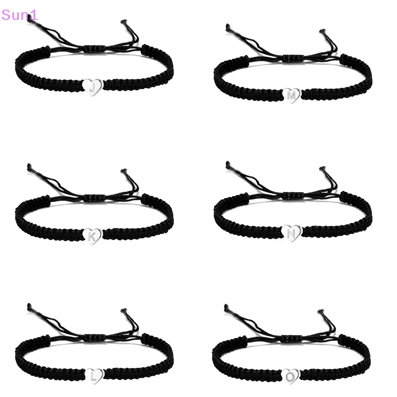 Vòng Tay Dây Bện Mặt 26 Chữ Cái A-Z Thời Trang Dành Cho Nữ