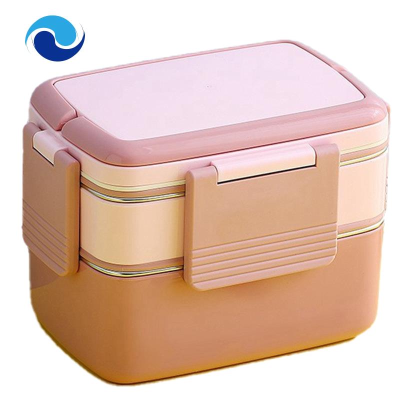 Hộp cơm Bằng Thép Không Gỉ Chống Rò Rỉ Tiện Dụng Cho Bé