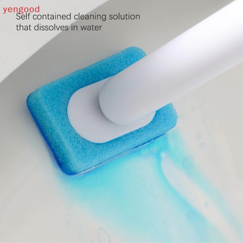 Bàn Chải Vệ Sinh Toilet Dùng Một Lần Cán Dài Tiện Dụng