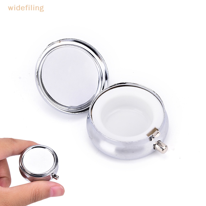 Hộp Đựng Thuốc / Trang Sức Bằng Kim Loại Tiện Dụng Khi Đi Du Lịch