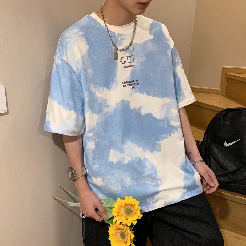 Áo Thun Tay Ngắn Dáng Rộng Chất Liệu Cotton Thời Trang Mùa Hè Cho Nam 300g