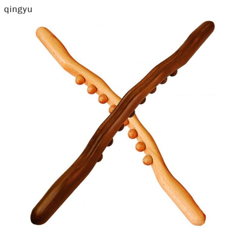 Gậy Mát Xa Gua Sha 8 Hạt Bằng Gỗ Carbon Lưng Cơ Thể