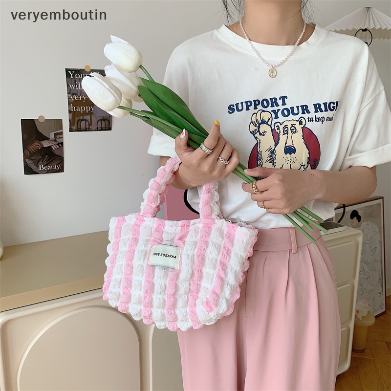 Túi Xách Tote Vải Sức Chứa Lớn Thời Trang Phong Cách Hàn Quốc Cho Nữ