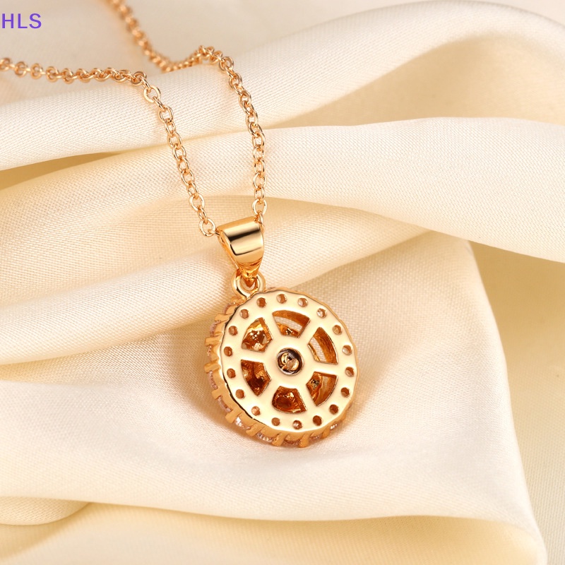 Vòng cổ Vàng Sáng Bóng Đính Đá Zircon Thời Trang Cho Nữ