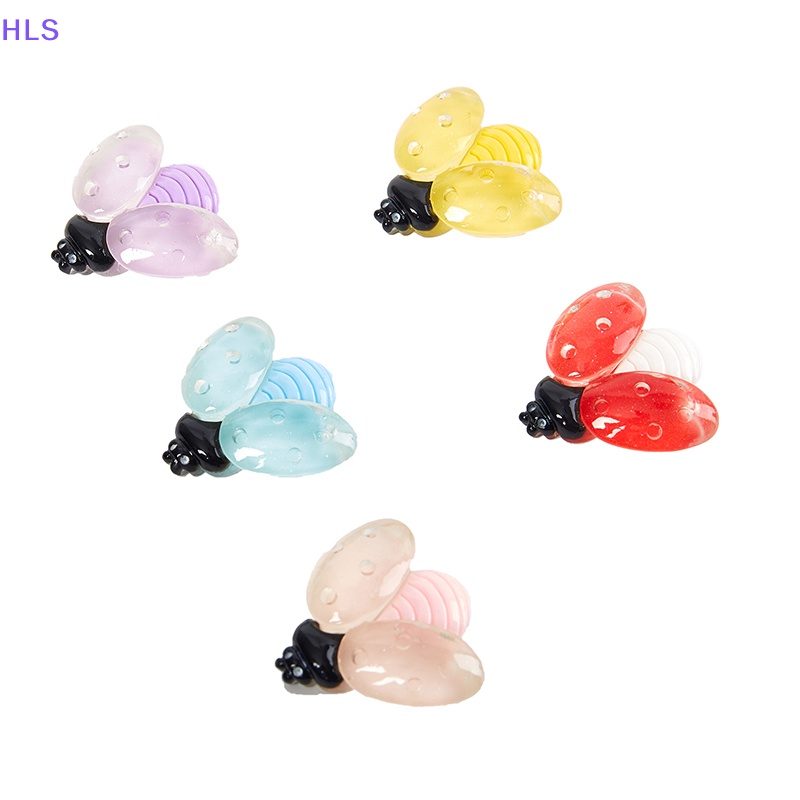 [HLS] Côn Trùng Mini Màu Dạ Quang Bằng Nhựa Resin Trang Trí Tiểu Cảnh / Nhà Búp Bê