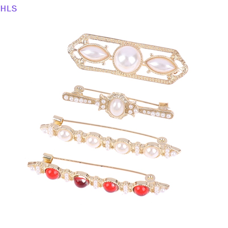 Ghim Cài Áo Đính Ngọc Trai Nhân Tạo Phong Cách Trung Cổ