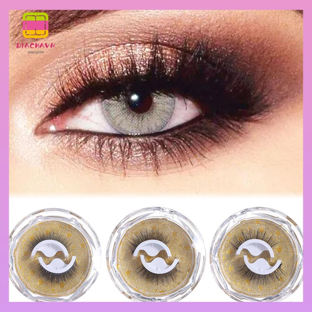 DIACHAVN Set 2 Cặp Lông Mi Giả SKONHED Tự Dính Có Thể Tái Sử Dụng