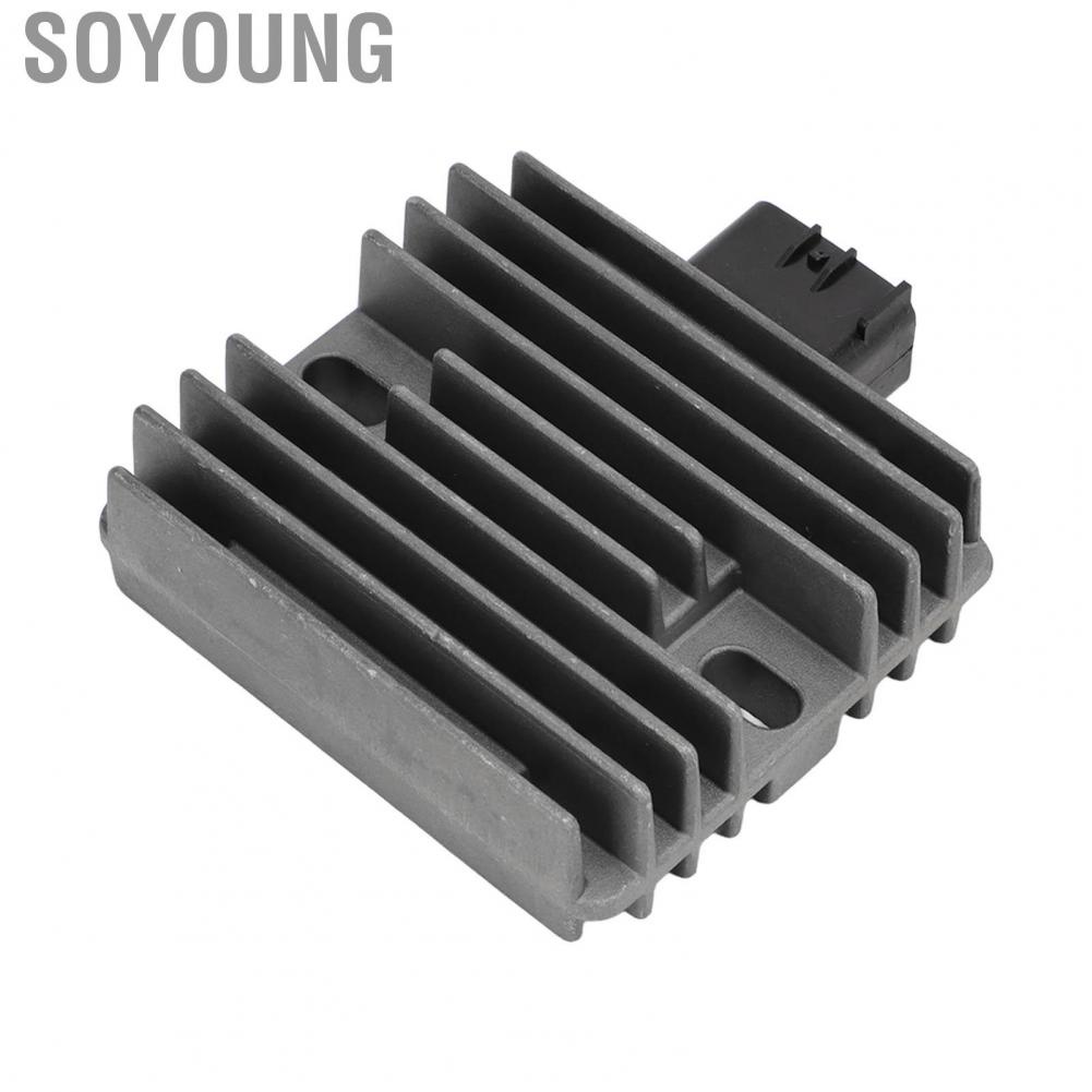 Soyoung 21066‑0030 Aluminium Alloy Voltage Rectifier Easy Operation Motorcycle Regulator Befitting for Motorbike