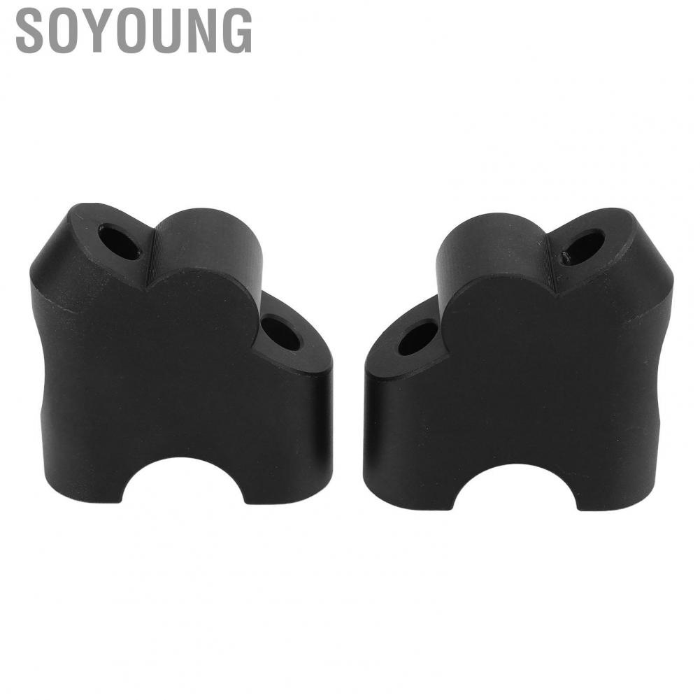 Soyoung Handlebar Clamp Riser 28mm Back Moving Long Durability for Motorcycle