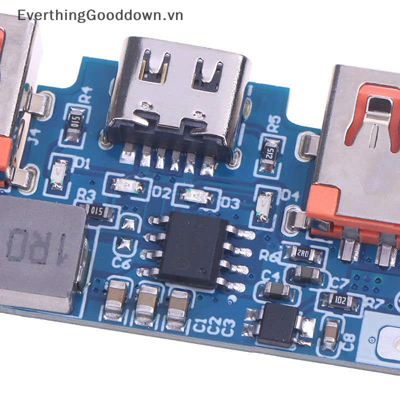 Bảng Mạch Tăng Cường Trích Dẫn 5V 2.4A Micro Type-C USB Kép 18650