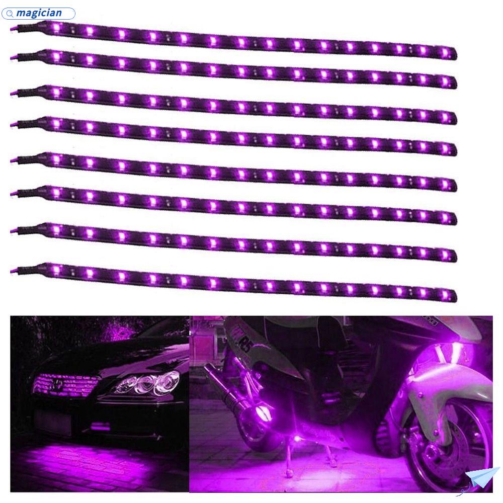 MAG Set 8 Dải Đèn LED Màu Tím Linh Hoạt Chống Thấm Nước Chất Lượng Cao Dành Cho Ô