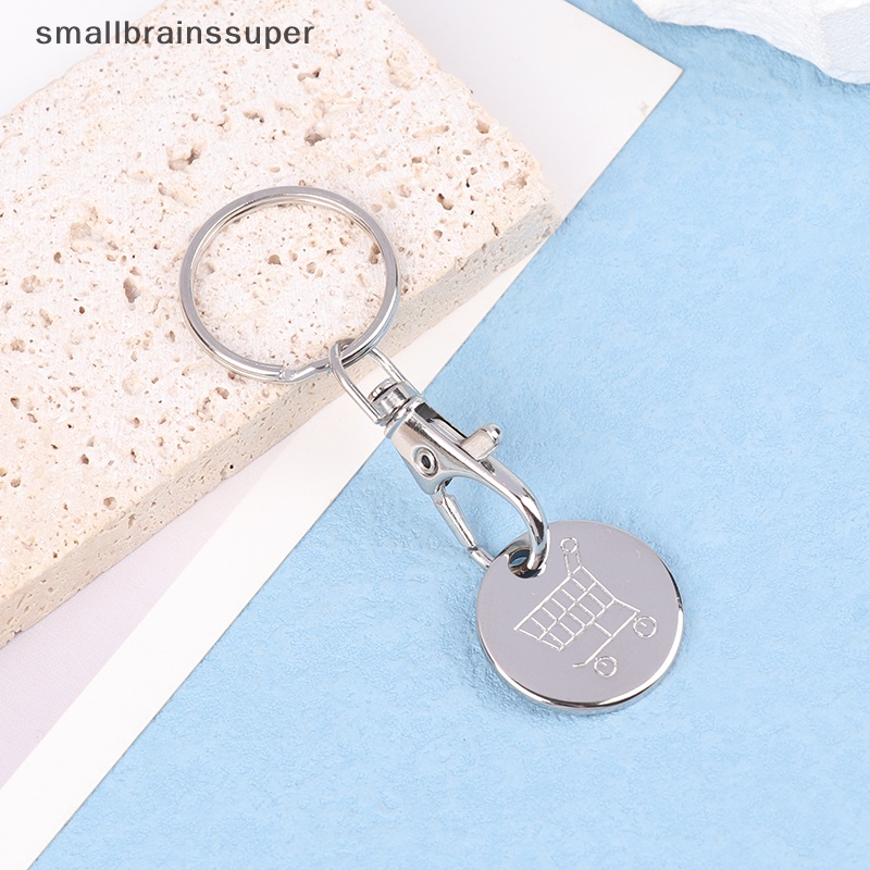 Bộ 2 Móc Treo Chìa Khóa Gắn Xe Đẩy Mua Sắm Bằng Kim Loại Tiện Dụng