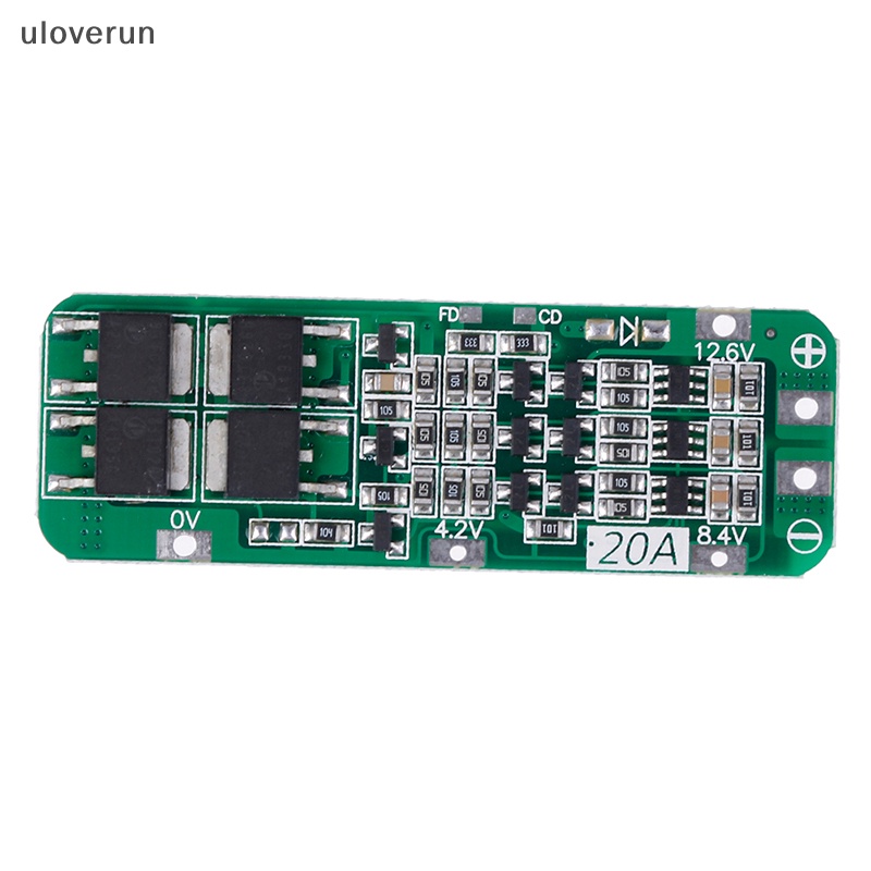 Bảng Mạch Sạc uloverun 3S 20A Li-ion Lithium 18650 PCB BMS 12.6V vn Chất Lượng Cao