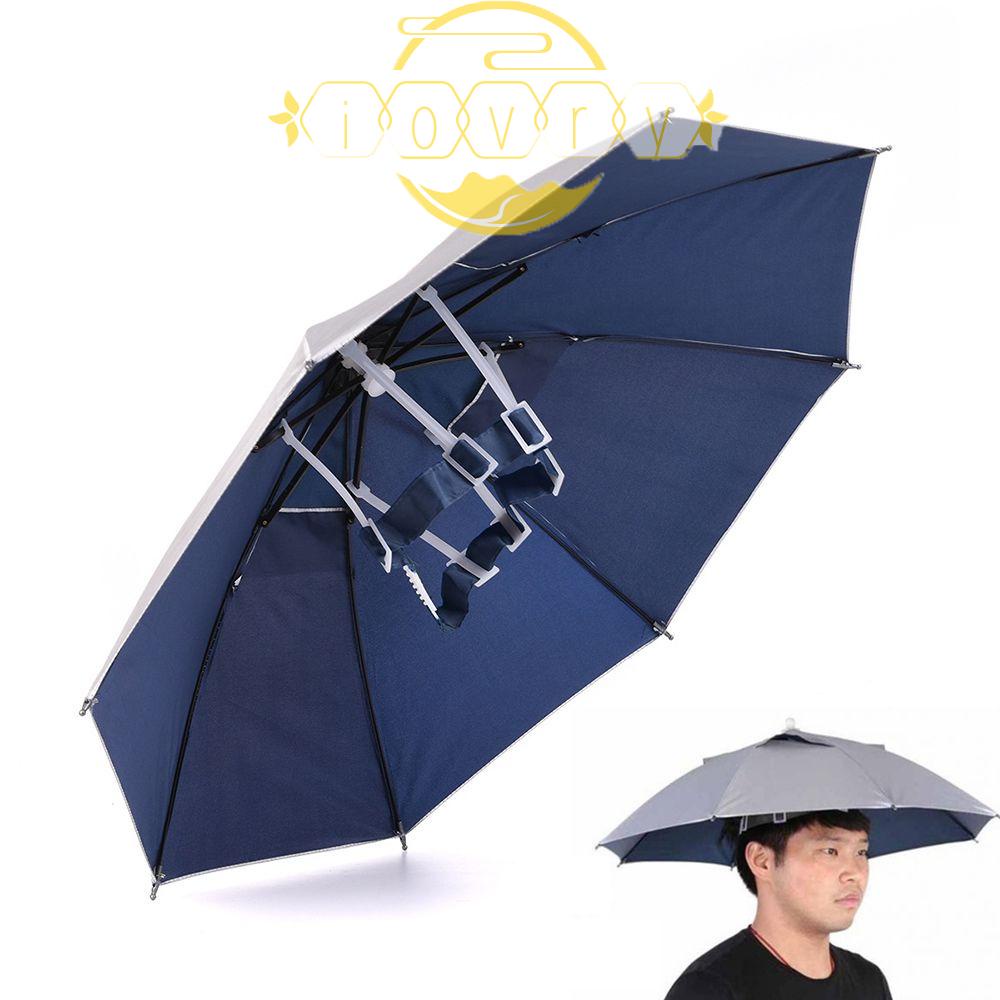 IVORY Mũ Dù Chống Nắng Chống Tia UV Có Thể Gấp Gọn Tiện Dụng Khi Đi Câu Cá / Du