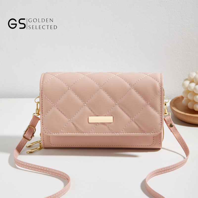 Túi Đựng Điện Thoại Hai Lớp Thêu Họa Tiết Phong Cách Mới Cho Nữ