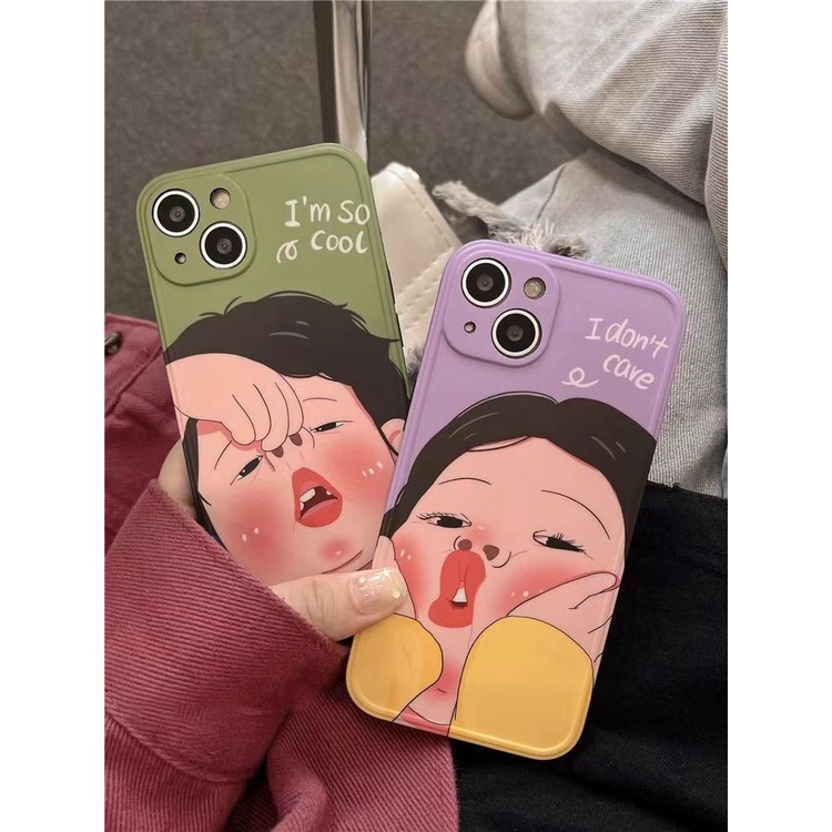 Phù Hợp Ốp Điện Thoại Mềm Cho Cặp Đôi mini 14Proxsmax 1213 / Pro Max / 8Plus / xr 2WSY