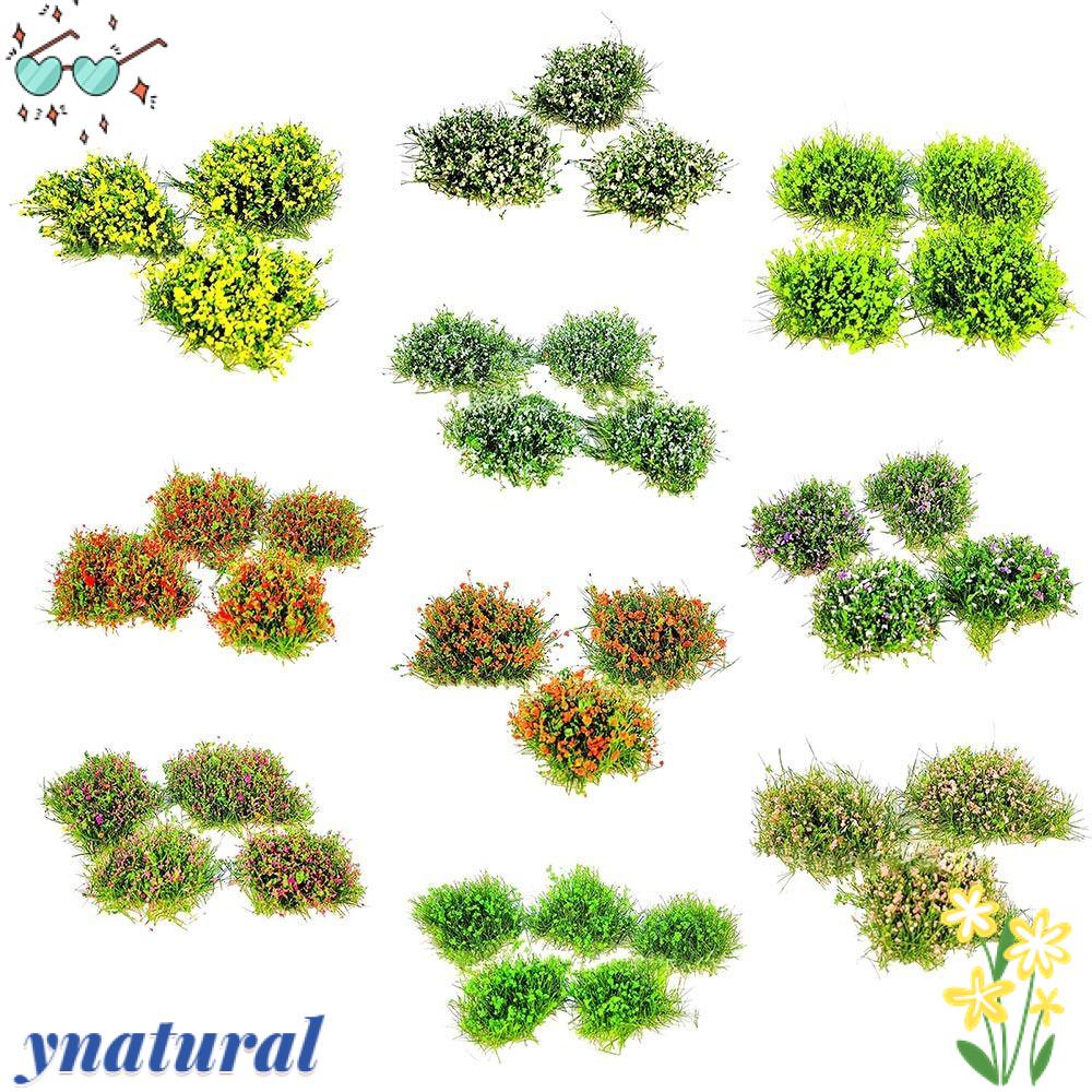 YNATURAL Cụm Hoa Thủ Công Cỏ Tuft Tĩnh Điện Nhiều Màu Sắc Đẹp Mắt Để Chiến Tranh
