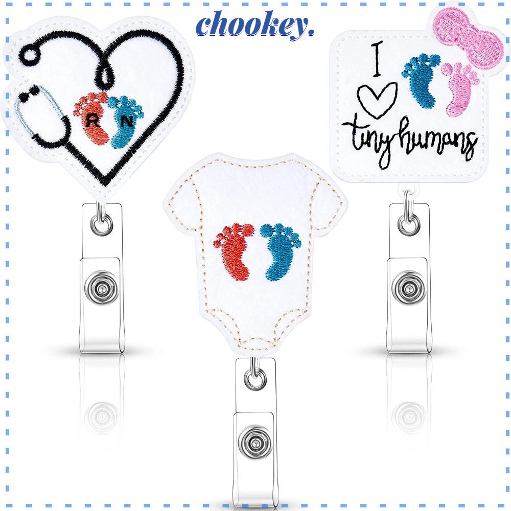 CHOOKEY Set 3 Móc Chìa Khóa Có Thể Thu Gọn Siêu Bền Tiện Dụng Cho Văn Phòng