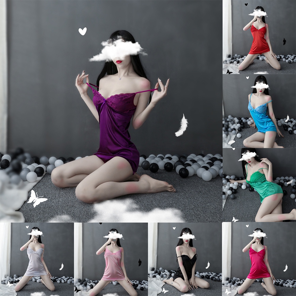 Đầm Ngủ Không Tay Mềm Mại Gợi Cảm Thời Trang Cho Nữ