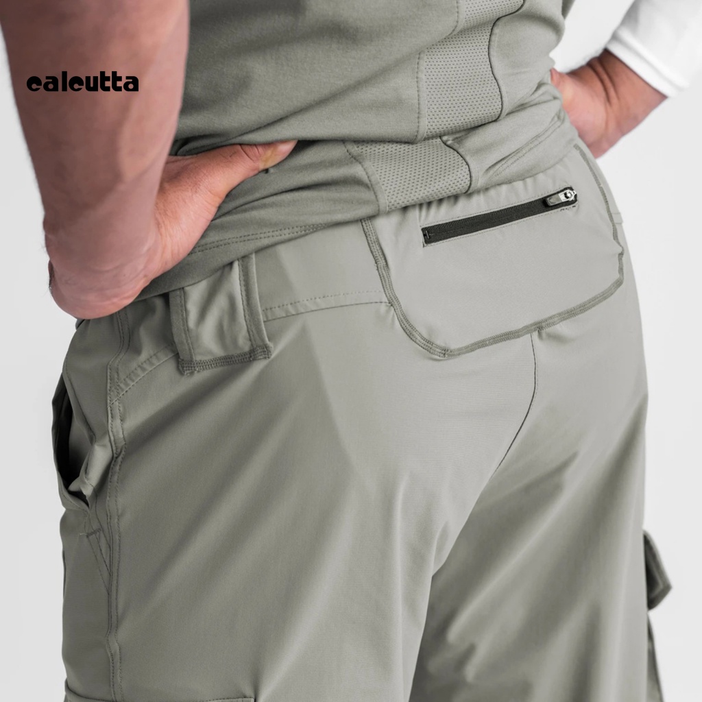 Quần Thể Thao Dài Dây Rút Co Giãn Khô Nhanh Nhiều Túi Màu Sắc Thời Trang Mùa Hè Cho Nam