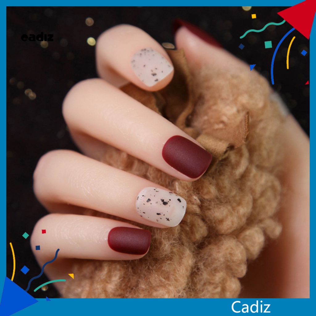 1 Bộ Móng Tay Giả Siêu Mỏng Màu Sắc Sống Động Dễ Sử Dụng DIY