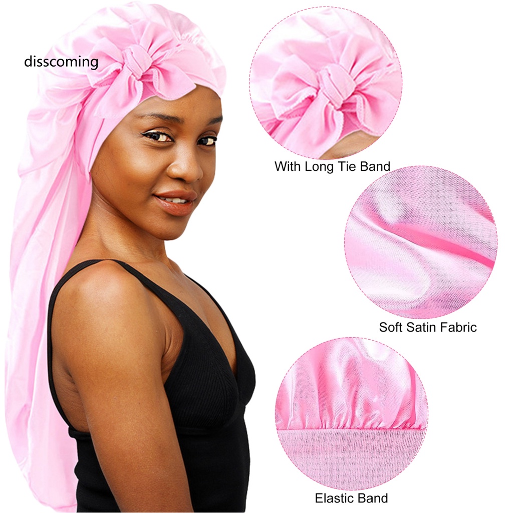 Áo Thun SL SL SL SL SL SL SL| Mũ Trùm Đầu Bằng Satin Mềm Mại Điều Chỉnh Được Giúp Tạo Kiểu Tóc Xoăn Khi Ngủ Hoặc Tạo Kiểu Tóc